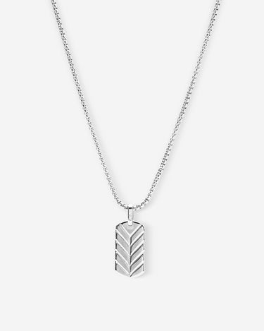 Shadow Arrow Zilverkleurig Ketting, handgemaakte sieraden, luxe heren sieraden, premium kwaliteit.