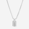 Shadow Arrow Zilverkleurig Ketting, handgemaakte sieraden, luxe heren sieraden, premium kwaliteit.