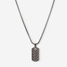 Shadow Arrow Zwart Ketting, handgemaakte sieraden, luxe heren sieraden in premium kwaliteit.