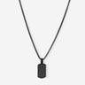 Aurora Pavé Zwart Ketting met fonkelende zirkonia, handgemaakte sieraden voor moderne klasse. Luxe heren sieraden.