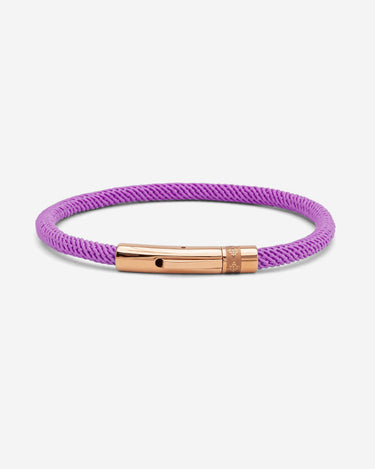 Noirèa Rosé Goudkleurig Paars Armband 4mm.