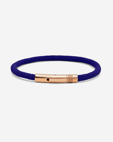 Noirèa Rosé Goudkleurig Donkerblauw Armband 4mm.