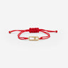 Celestial Balance Goud Rood Armband van handgemaakte sieraden met zirkonia steentjes en luxe uitstraling.