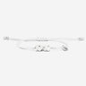 10:10 Liora Zilverkleurig Witte Armband | handgemaakte sieraden | luxe heren sieraden | premium kwaliteit sieraden