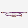 10:10 Liora Rosé Goudkleurig Paarse Armband - handgemaakte sieraden, luxe heren sieraden, premium kwaliteit